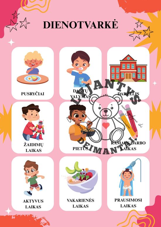 Ugdomasis tentas "Dienotvarkė"